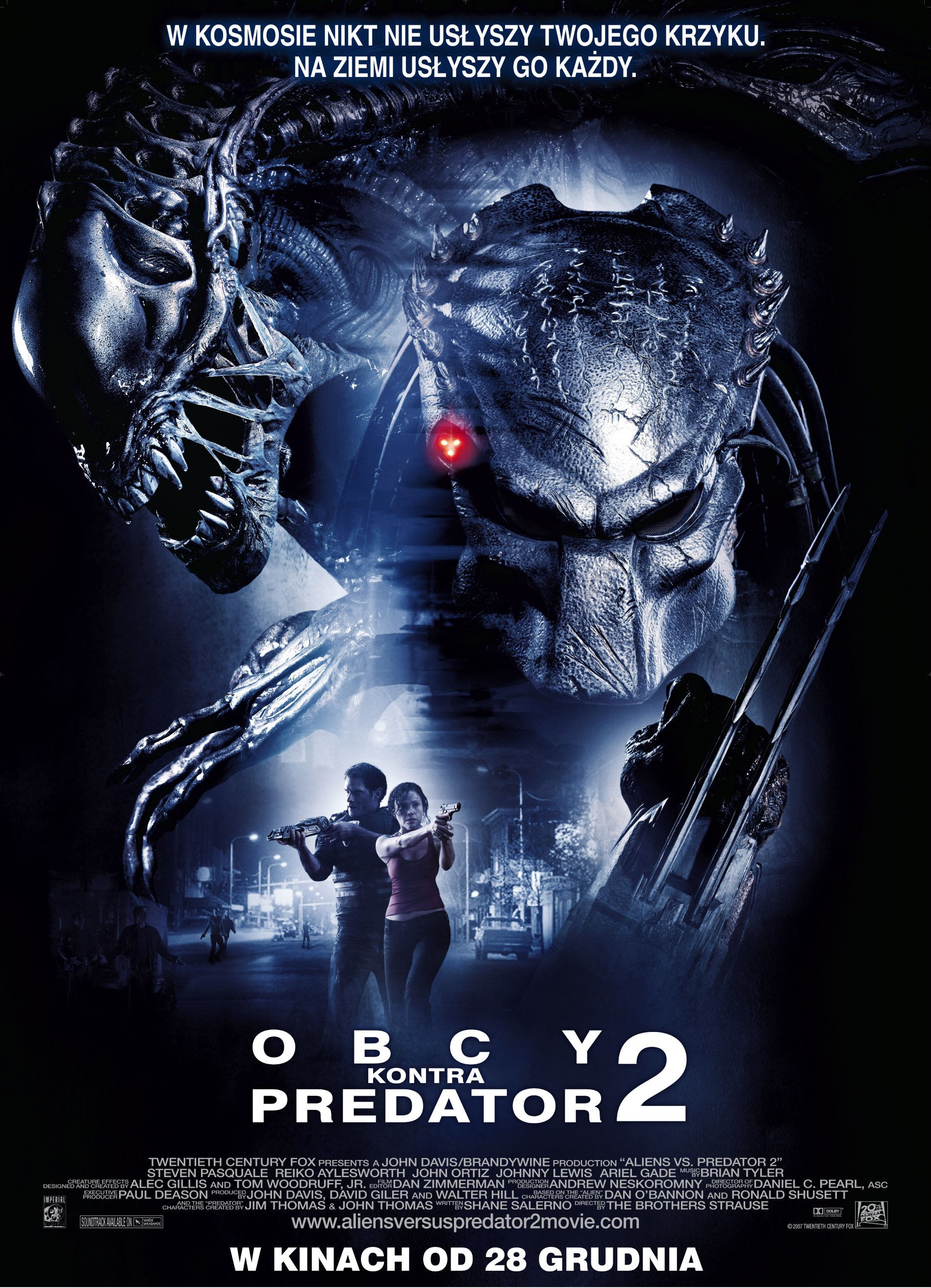 Polski plakat filmu 'Obcy Kontra Predator 2'