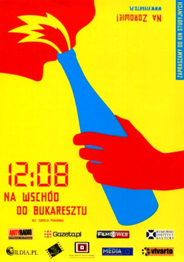 Przód ulotki filmu '12:08 Na Wschód Od Bukaresztu'