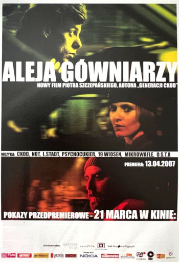 Przód ulotki filmu 'Aleja Gówniarzy'