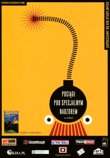 Przód ulotki filmu 'Pociągi Pod Specjalnym Nadzorem'