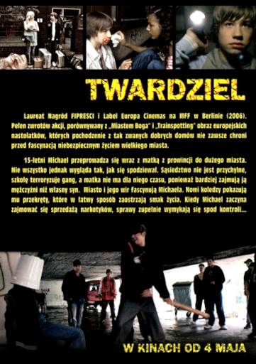 Tył ulotki filmu 'Twardziel'