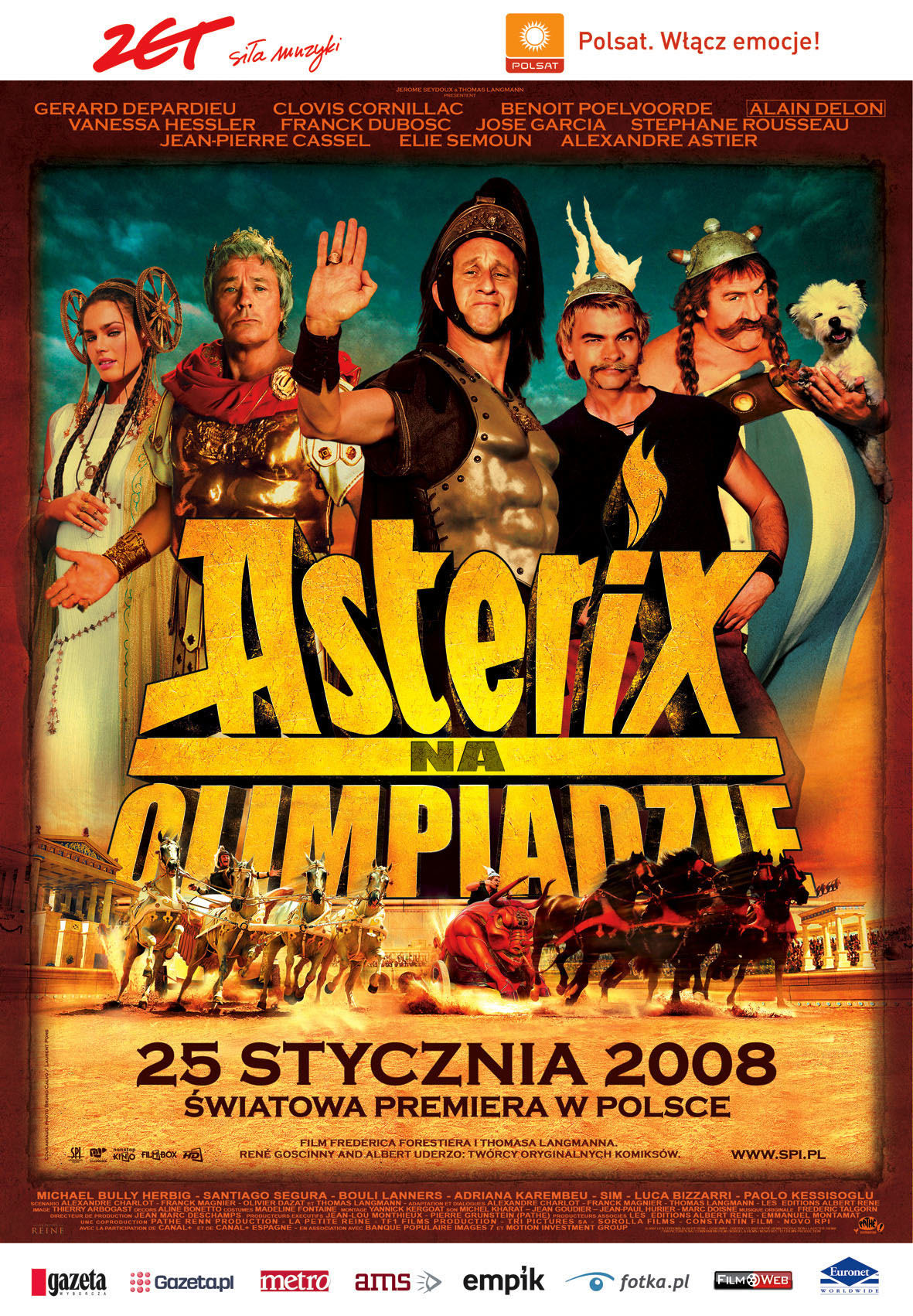 Polski plakat filmu 'Asterix Na Olimpiadzie'