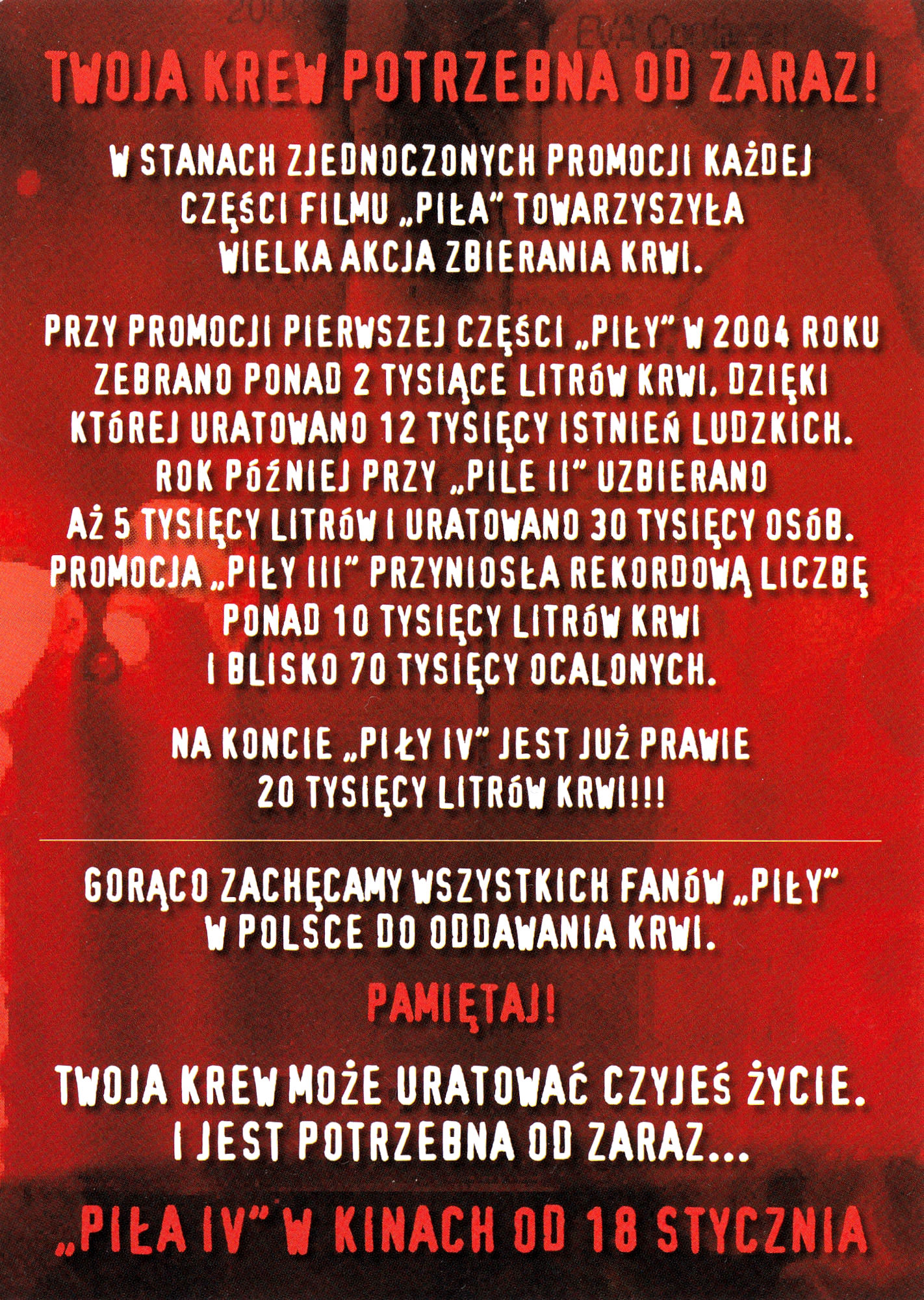 Ulotka filmu ''