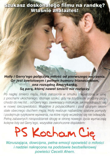 Tył ulotki filmu 'P.S. Kocham Cię'