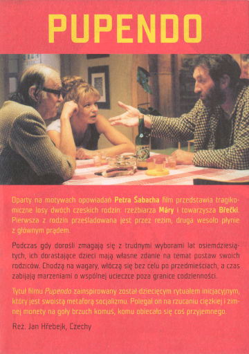 Tył ulotki filmu 'Pupendo'