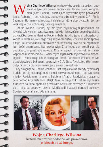 Tył ulotki filmu 'Wojna Charliego Wilsona'
