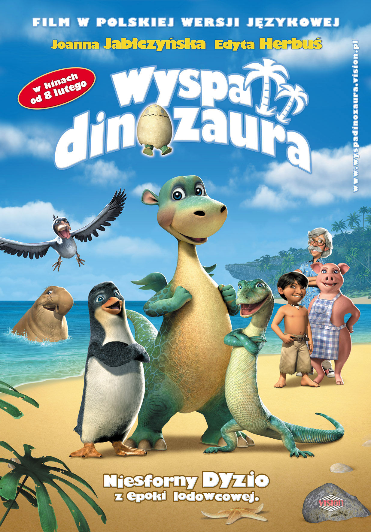 Polski plakat filmu 'Wyspa Dinozaura'