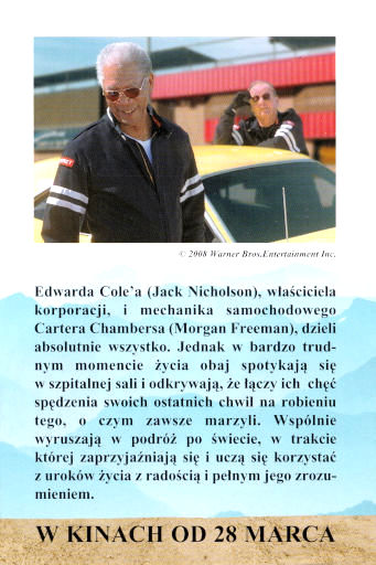 Tył ulotki filmu 'Choć Goni Nas Czas'