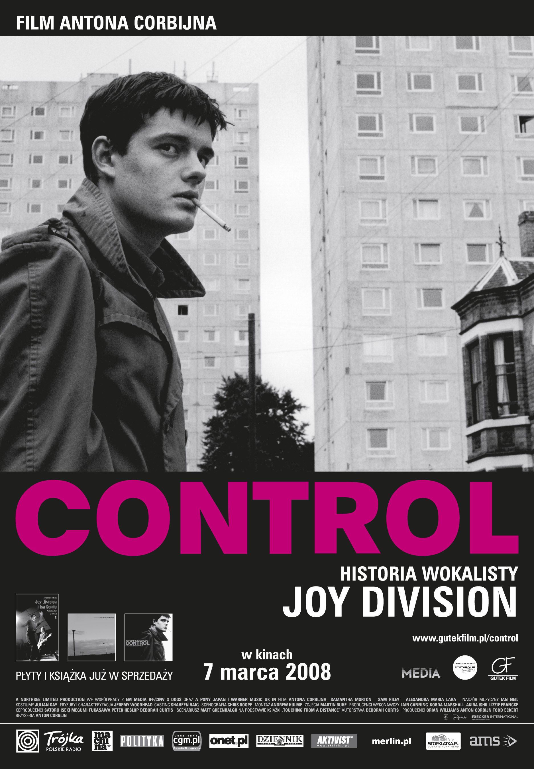 Polski plakat filmu 'Control'