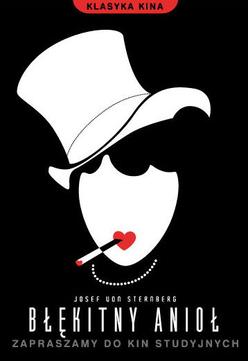 Polski plakat filmu 'Błękitny Anioł'