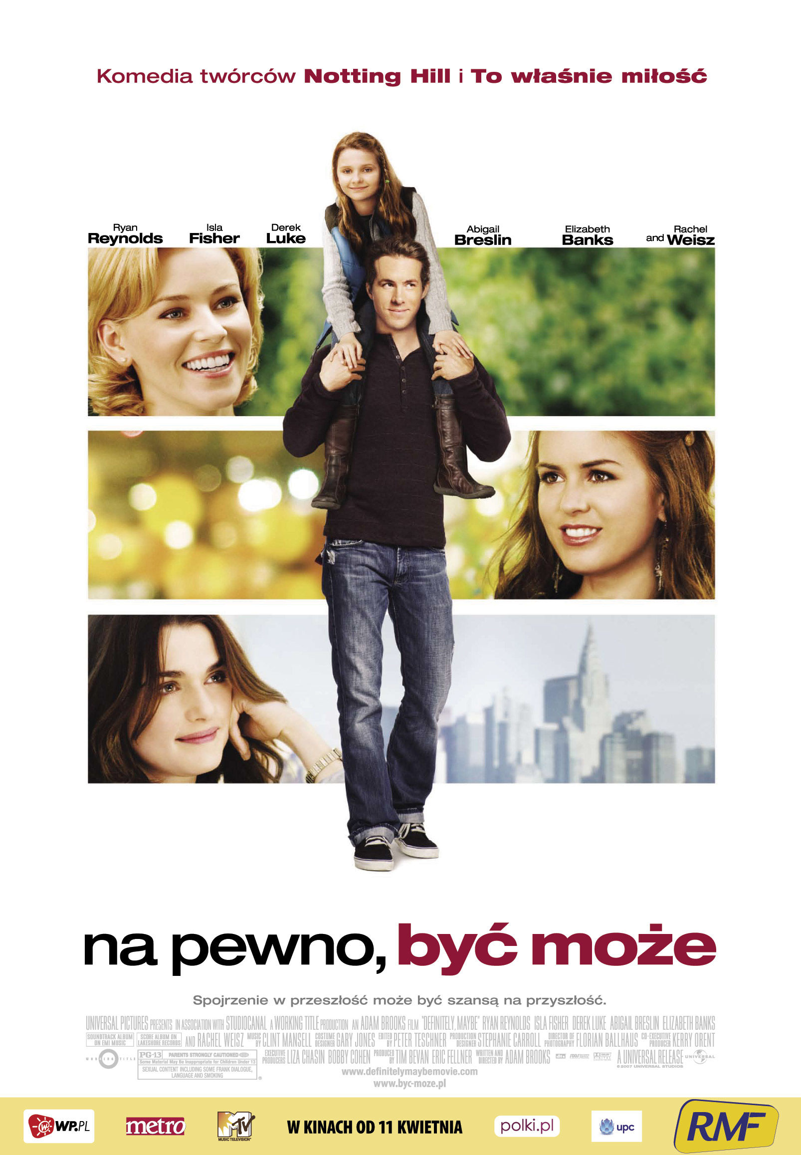 Polski plakat filmu 'Na Pewno, Być Może'