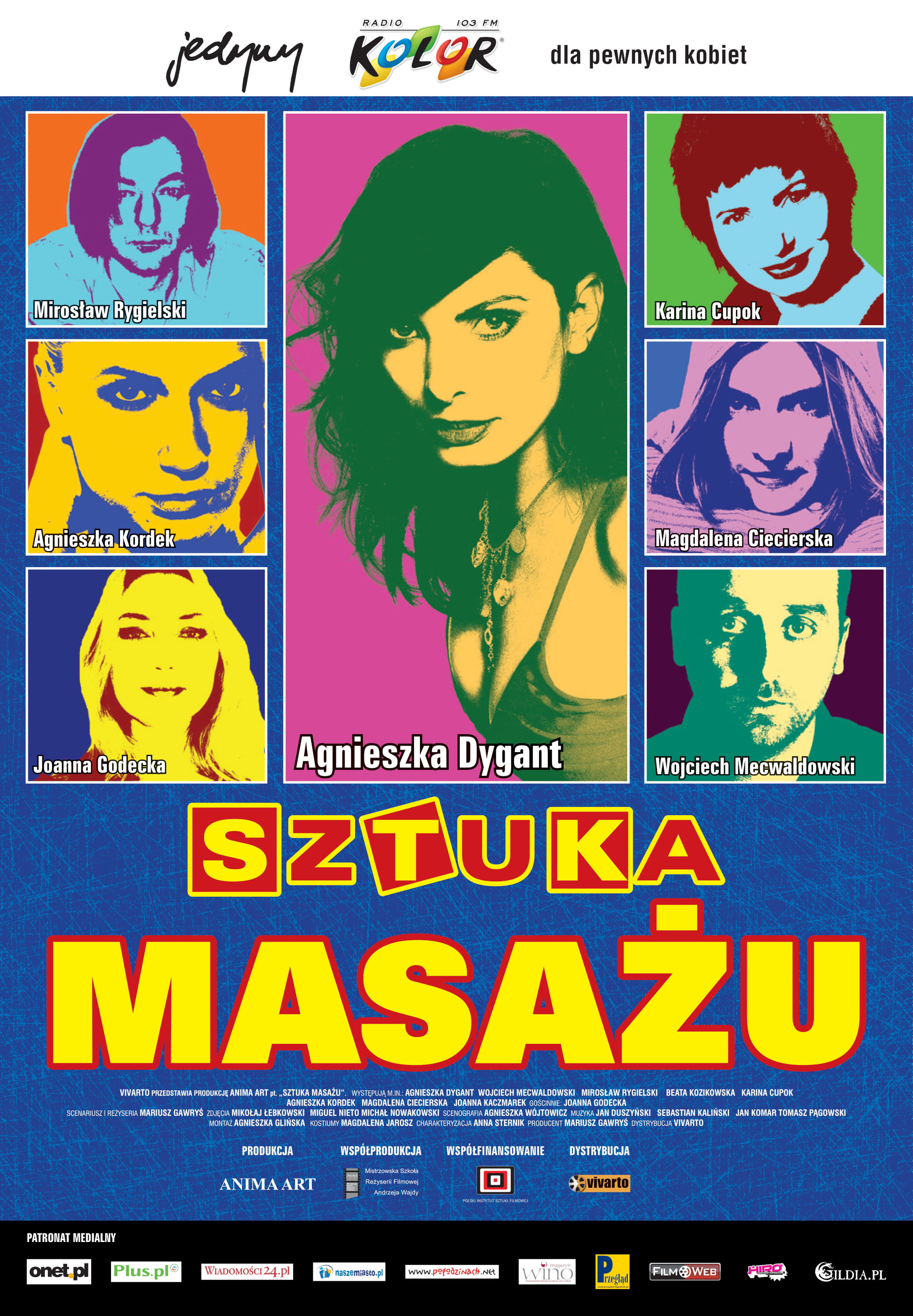 Polski plakat filmu 'Sztuka Masażu'
