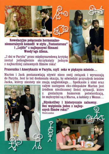 Tył ulotki filmu '2 Dni W Paryżu'