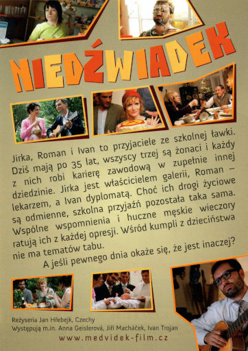 Tył ulotki filmu 'Niedźwiadek'