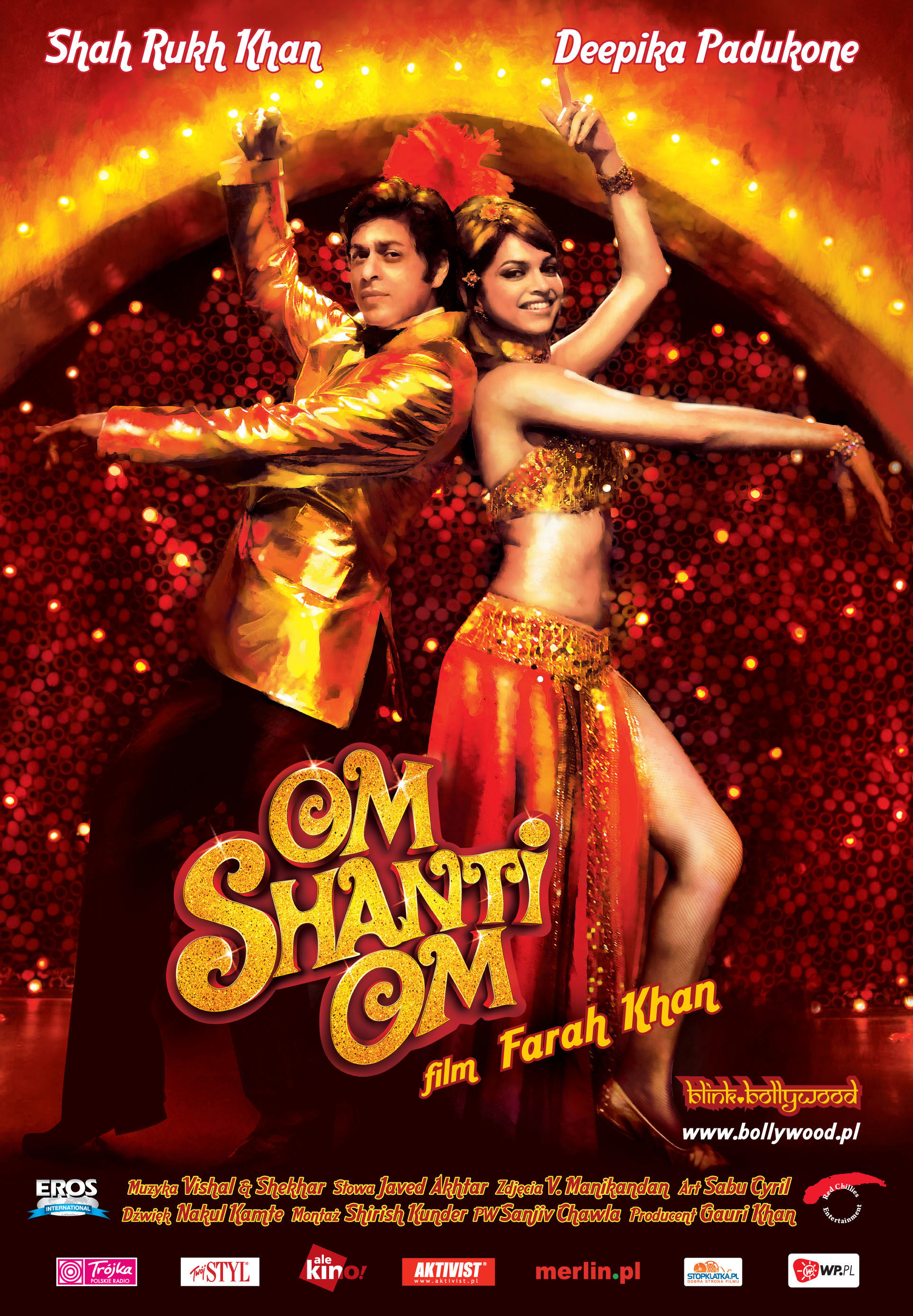 Polski plakat filmu 'Om Shanti Om'