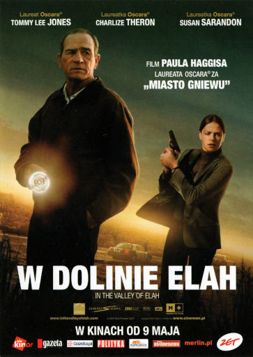 Przód ulotki filmu 'W Dolinie Elah'