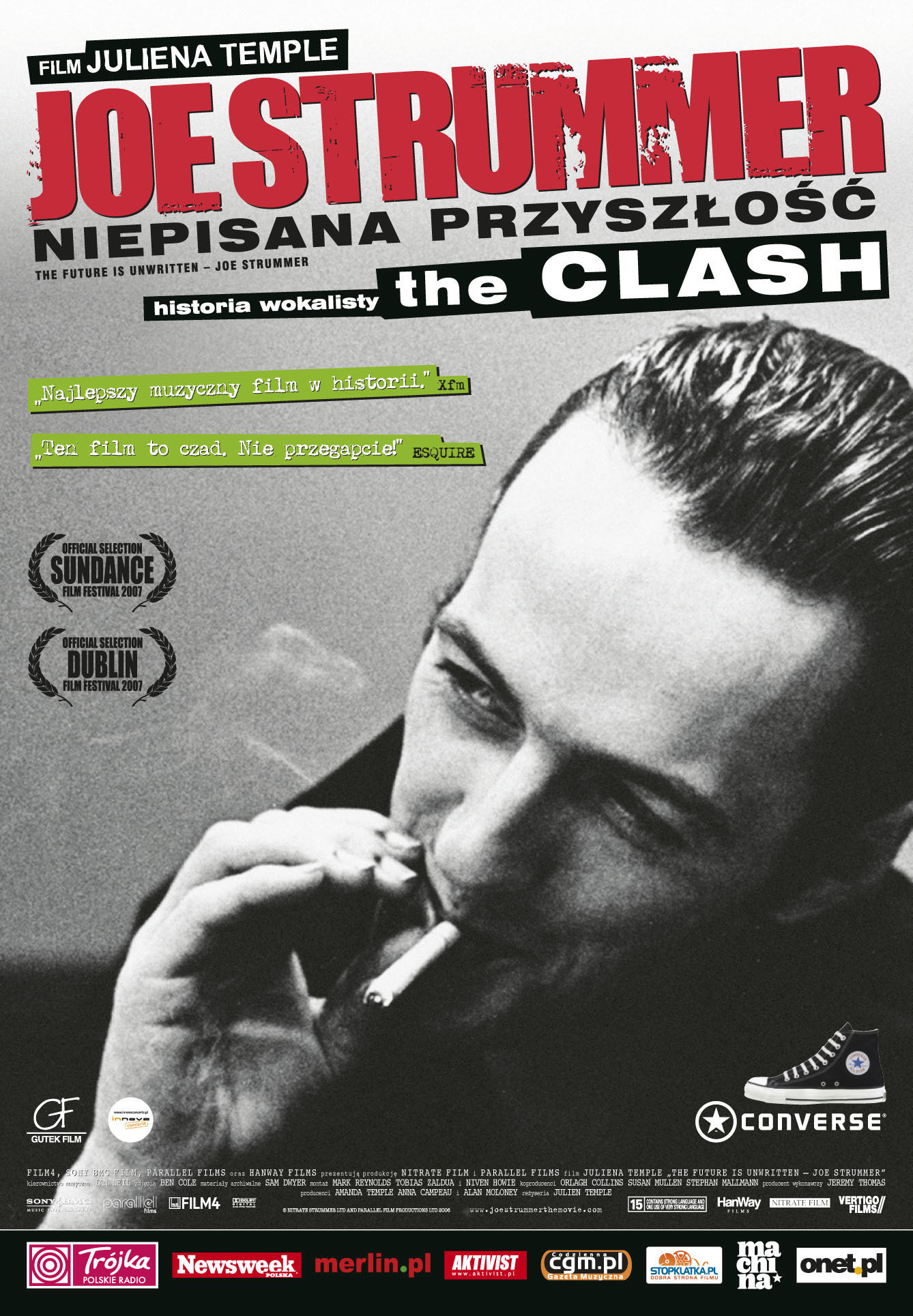 Polski plakat filmu 'Joe Strummer: Niepisana Przyszłość'