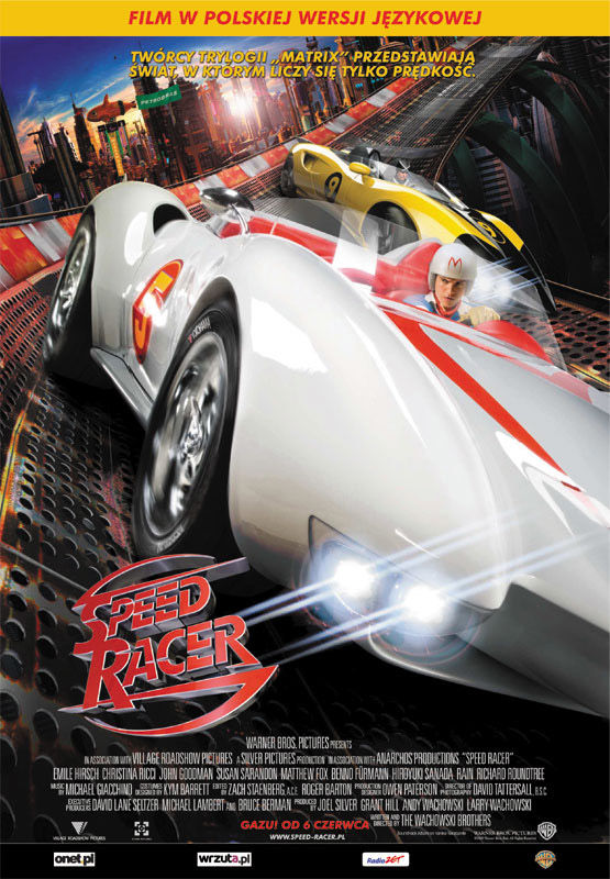 Polski plakat filmu 'Speed Racer'