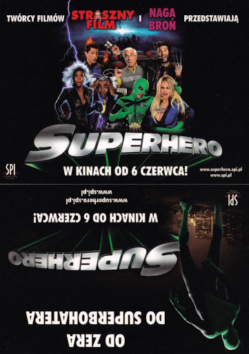 Przód ulotki filmu 'Superhero'