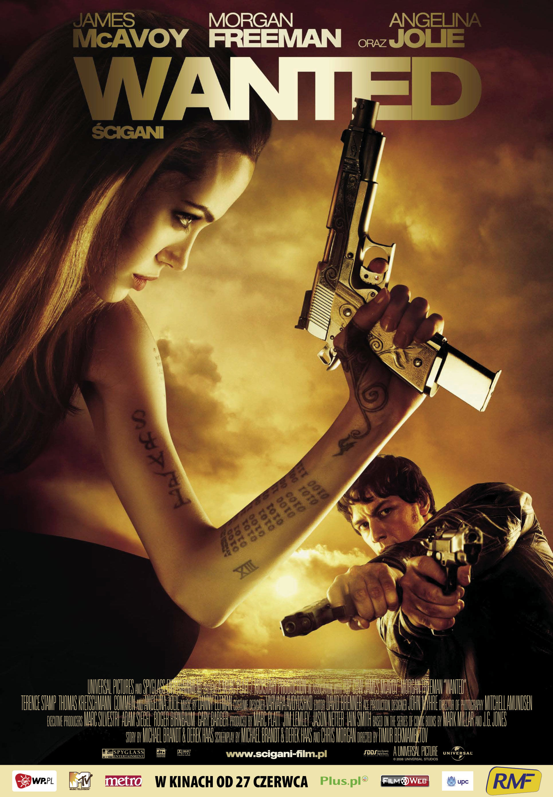 Polski plakat filmu 'Wanted - Ścigani'