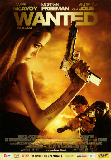 Przód ulotki filmu 'Wanted - Ścigani'