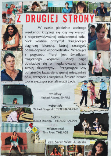 Tył ulotki filmu 'Z Drugiej Strony'