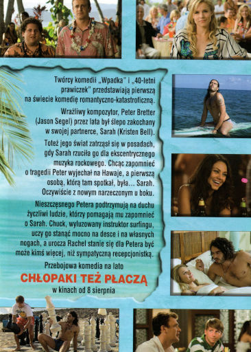Tył ulotki filmu 'Chłopaki Też Płaczą'