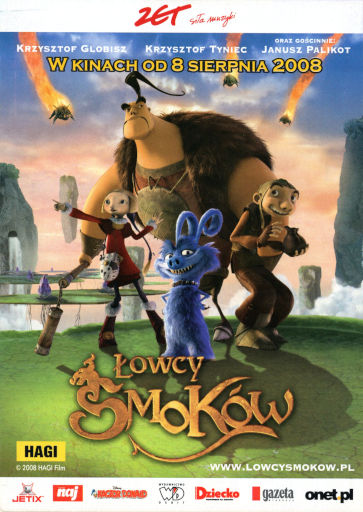 Przód ulotki filmu 'Łowcy Smoków'