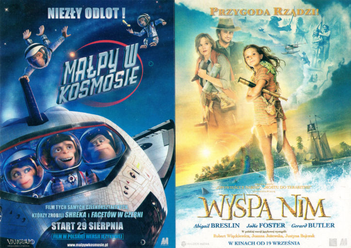 Przód ulotki filmu 'Małpy W Kosmosie | Wyspa Nim'