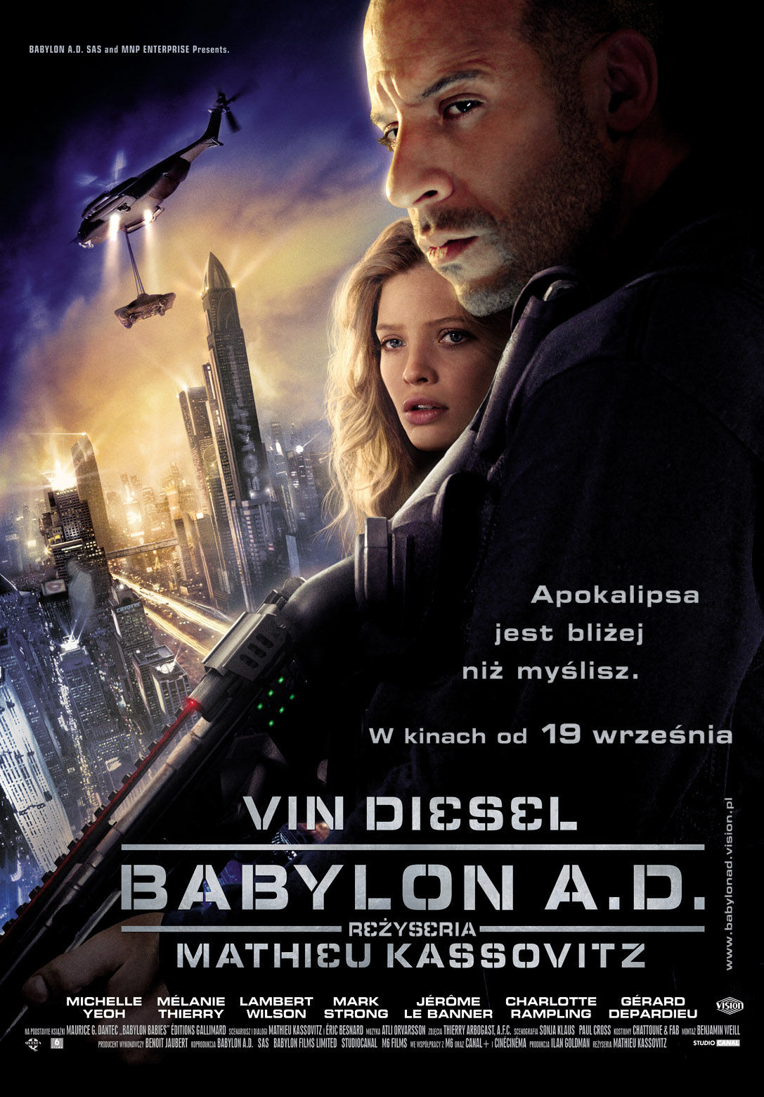 Polski plakat filmu 'Babylon A.D.'