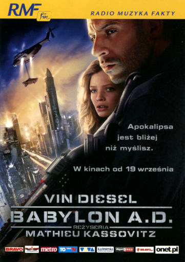 Przód ulotki filmu 'Babylon A.D.'