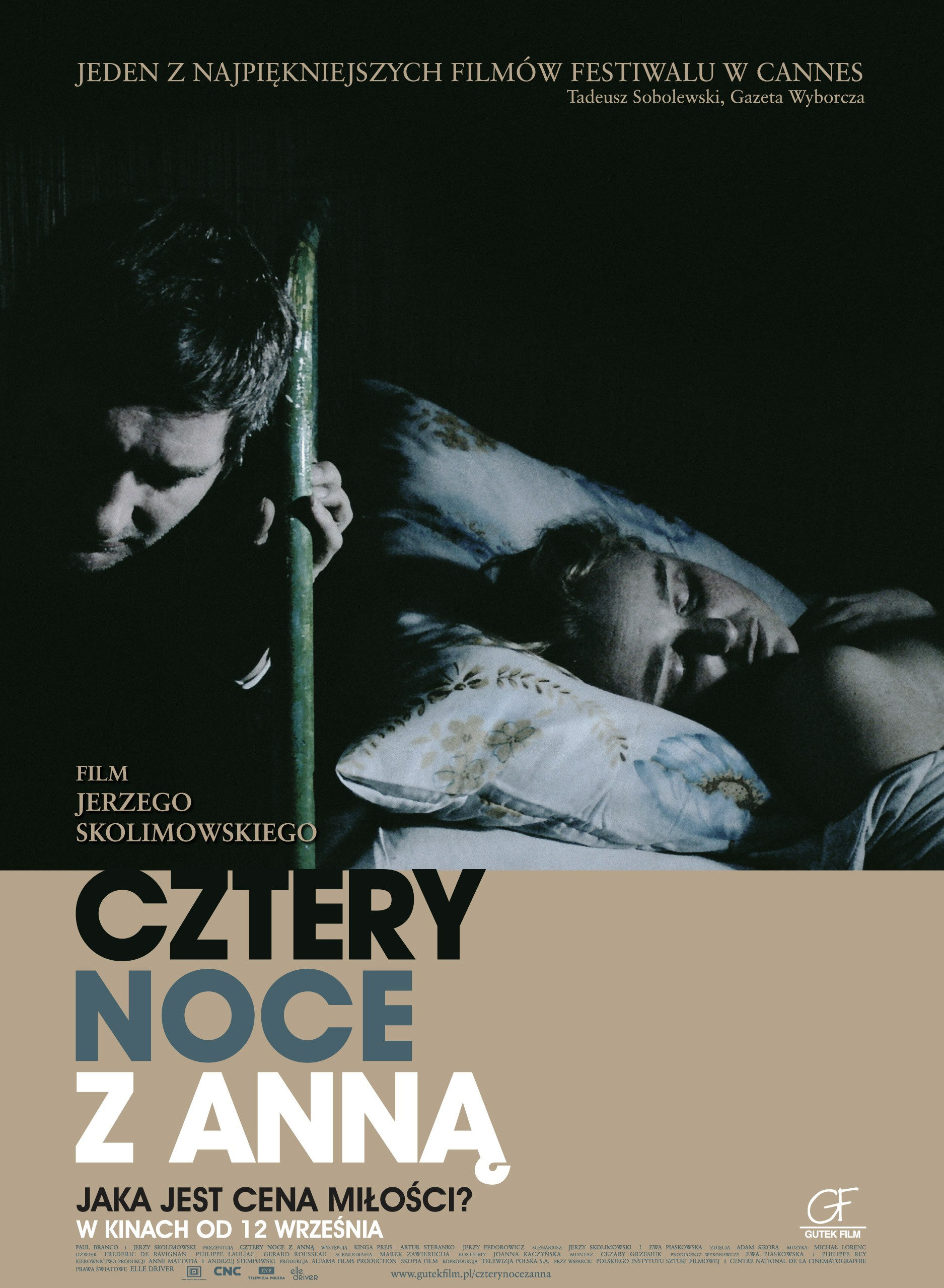 Polski plakat filmu 'Cztery Noce Z Anną'