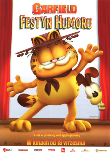 Przód ulotki filmu 'Garfield: Festyn Humoru'