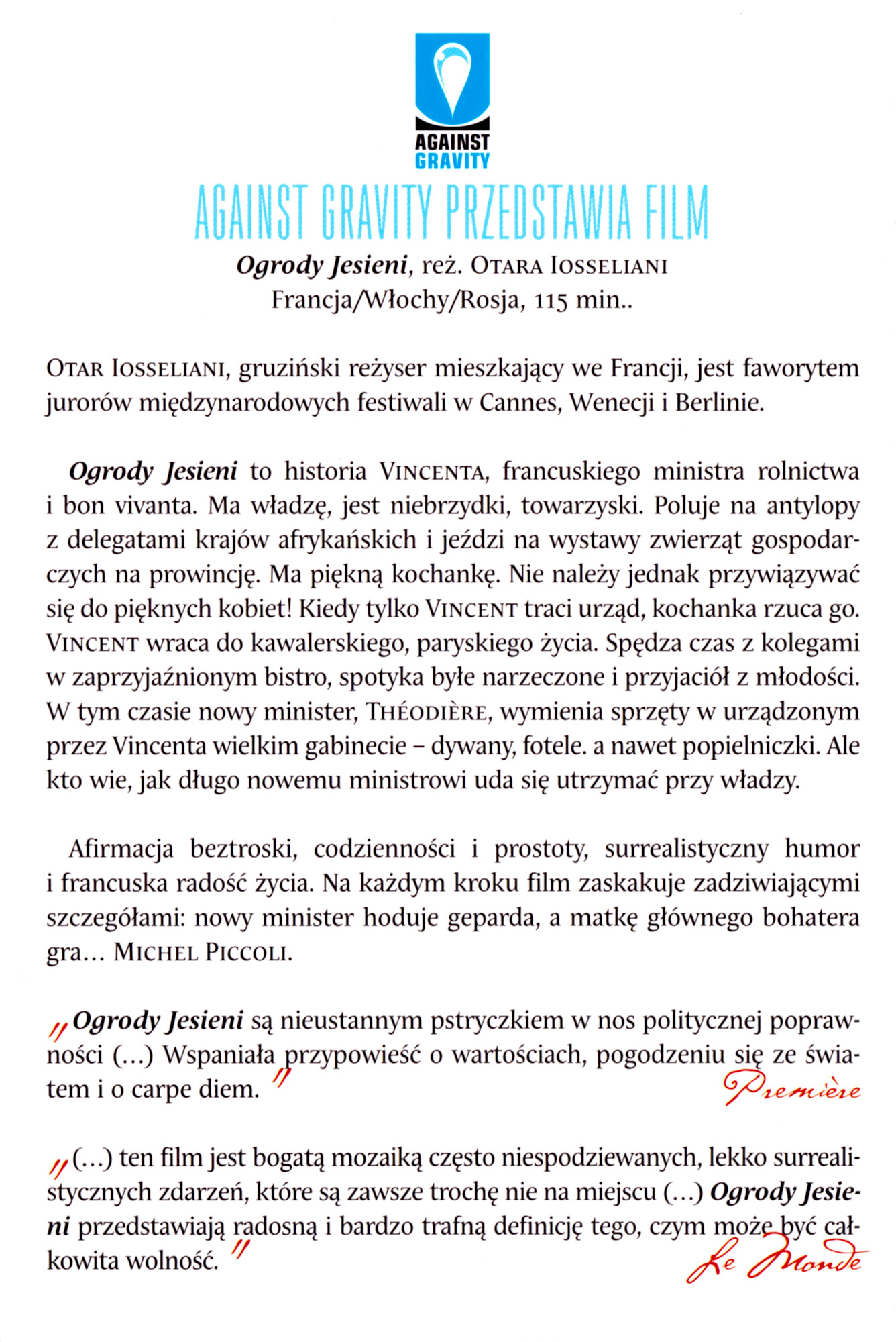Ulotka filmu ''