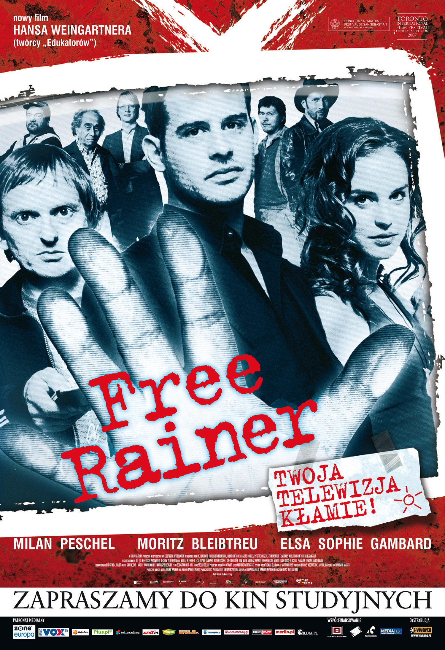 Polski plakat filmu 'Free Rainer'