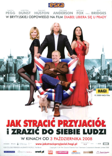 Przód ulotki filmu 'Jak Stracić Przyjaciół i Zrazić Do Siebie Ludzi'