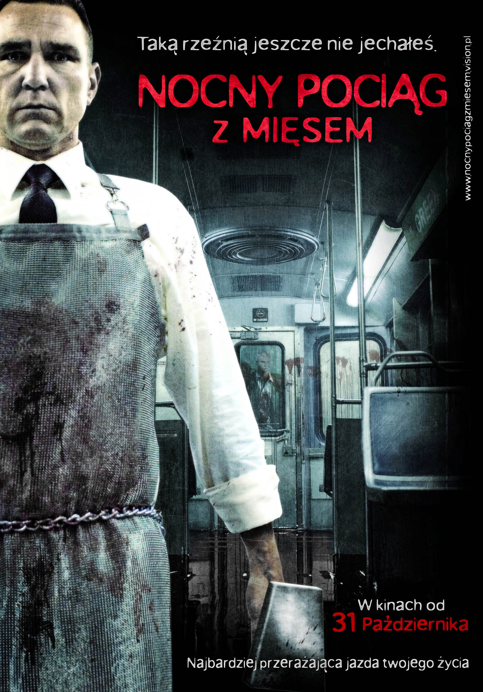 Polski plakat filmu 'Nocny Pociąg Z Mięsem'