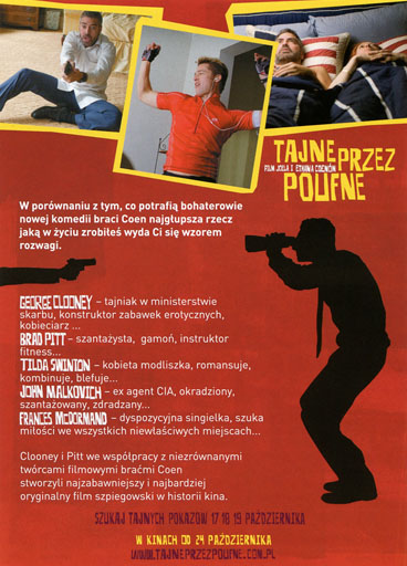 Tył ulotki filmu 'Tajne Przez Poufne'