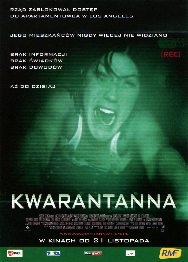 Ulotka filmu 'Kwarantanna (przód)'