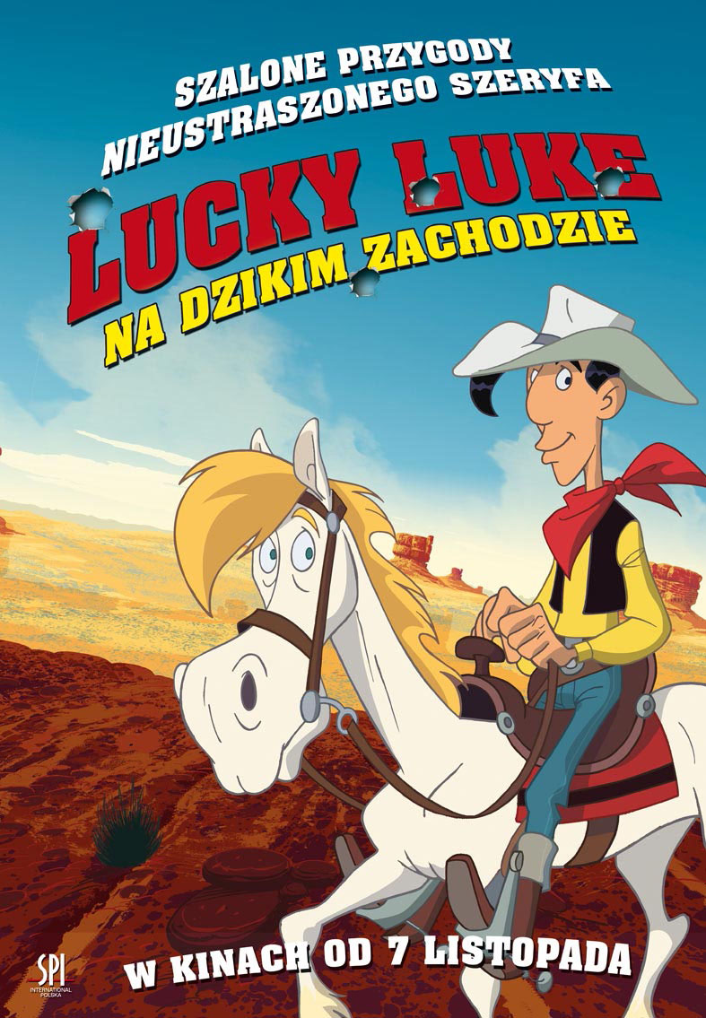 Polski plakat filmu 'Lucky Luke Na Dzikim Zachodzie'