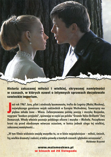 Tył ulotki filmu 'Mała Moskwa'