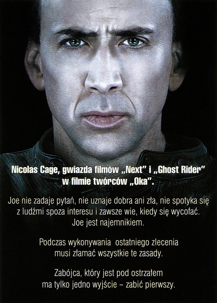 Ulotka filmu 'Ostatnie Zlecenie (tył)'