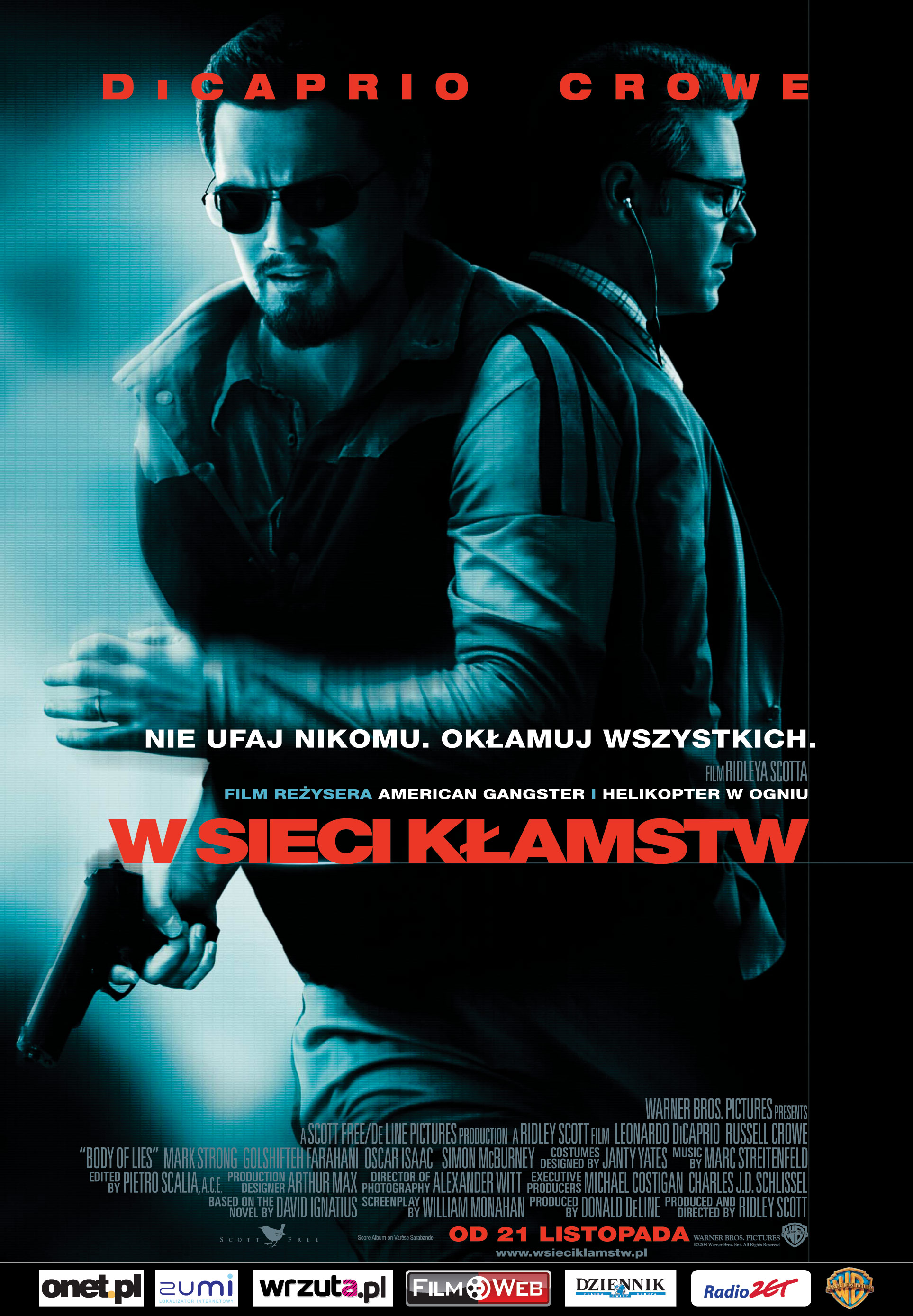 Polski plakat filmu 'W Sieci Kłamstw'