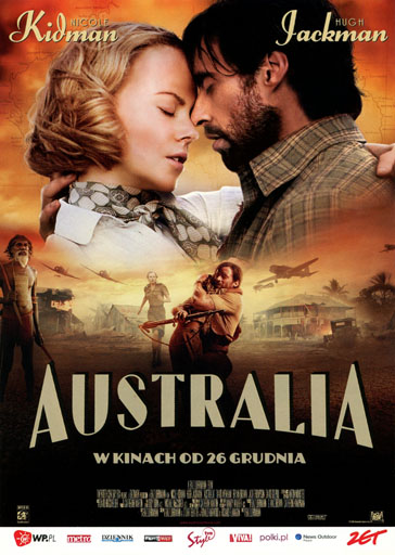 Przód ulotki filmu 'Australia'