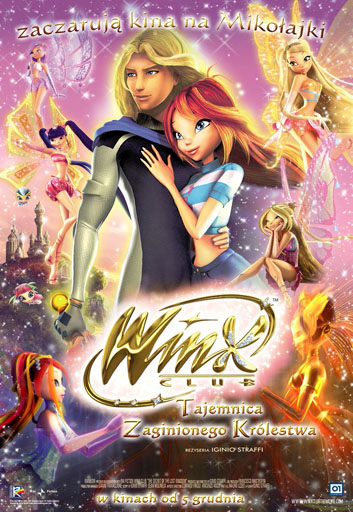 Polski plakat filmu 'Winx Club - Tajemnica Zaginionego Królestwa'
