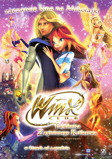 Przód ulotki filmu 'Winx Club - Tajemnica Zaginionego Królestwa'