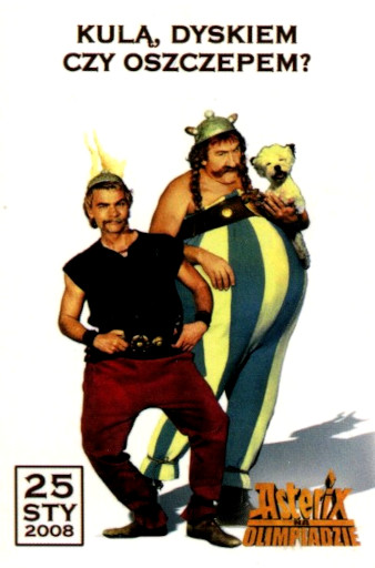 Przód ulotki filmu 'Asterix Na Olimpiadzie'