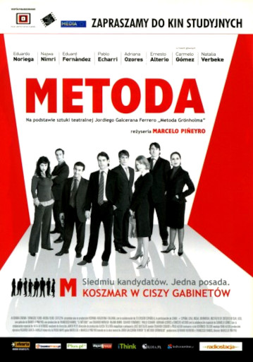 Przód ulotki filmu 'Metoda'