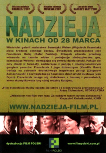 Tył ulotki filmu 'Nadzieja'