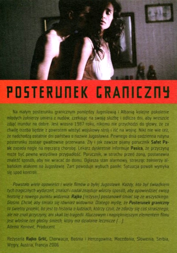 Tył ulotki filmu 'Posterunek Graniczny'